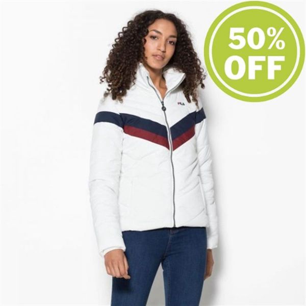 Chaquetas Fila Mujer Blancas - Nanda Padded Padded - España 236897QAP